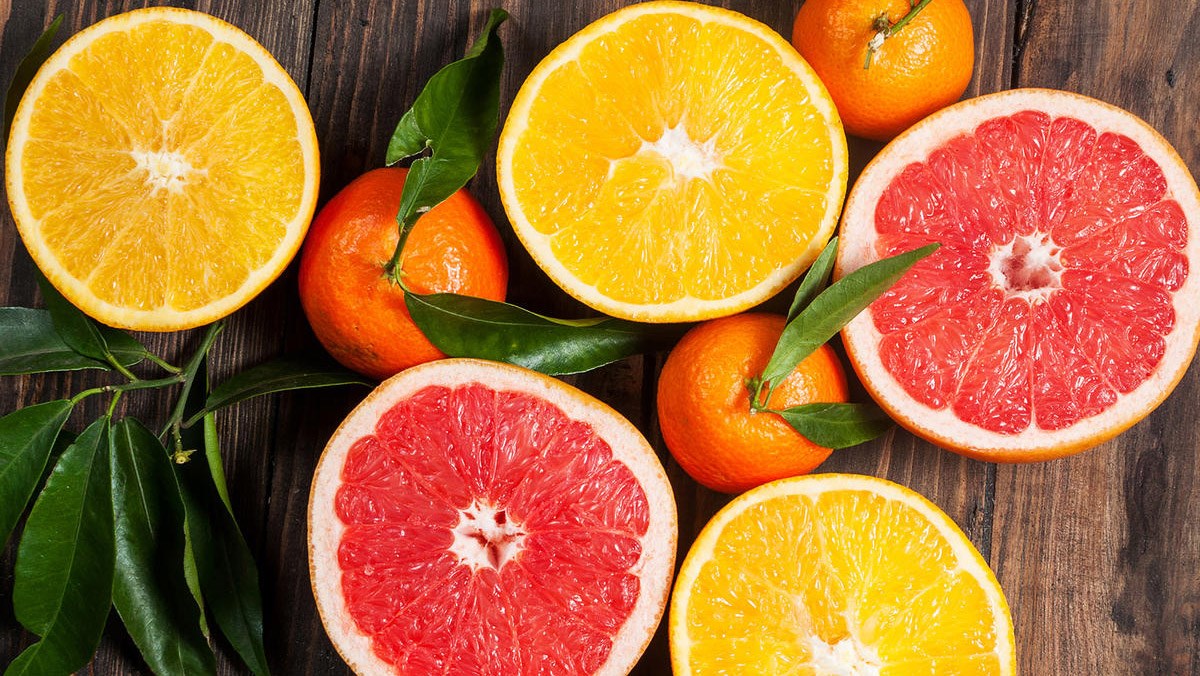 Trái cây họ cam, chanh bổ sung collagen